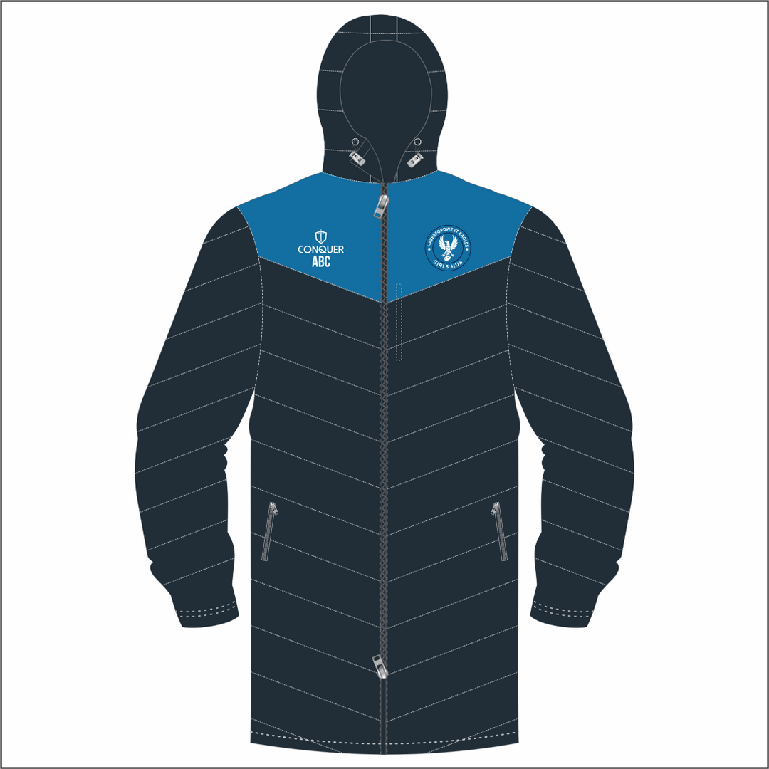 Haverfordwest Girls Hub Long Puffy Jacket Kids