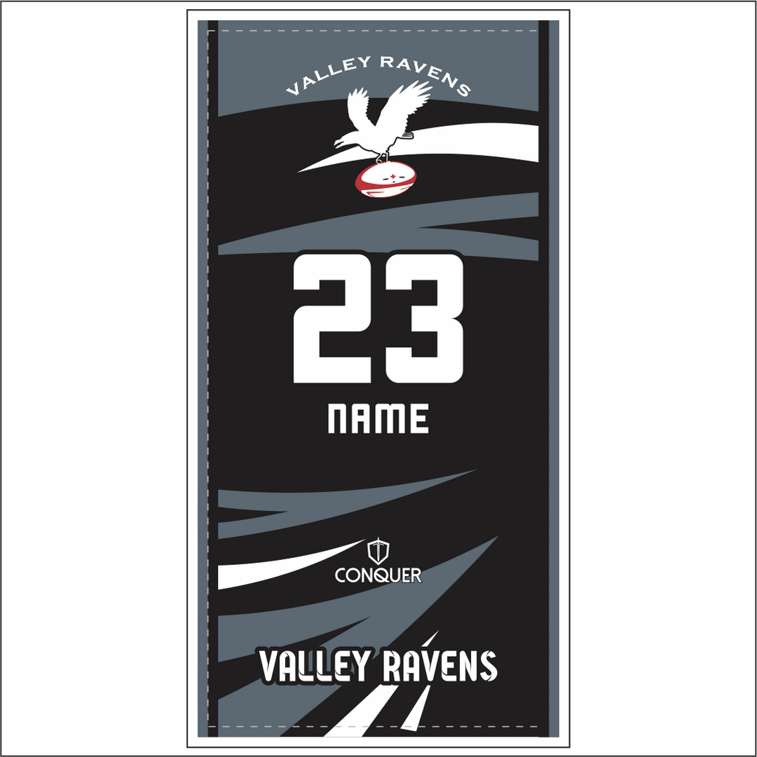 Valley Ravens RFC Beach Towel