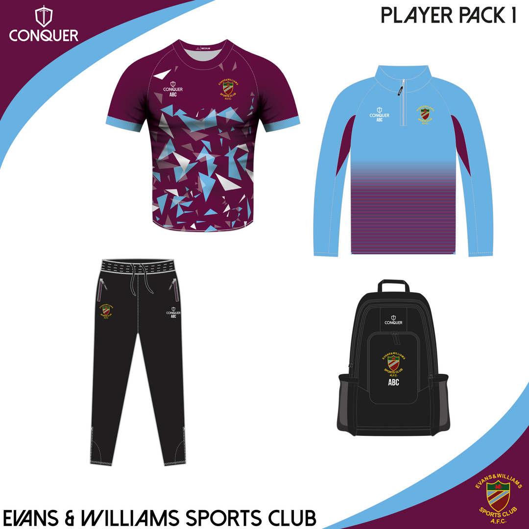Evans & Williams Sports Club Player Pack 1 Kids