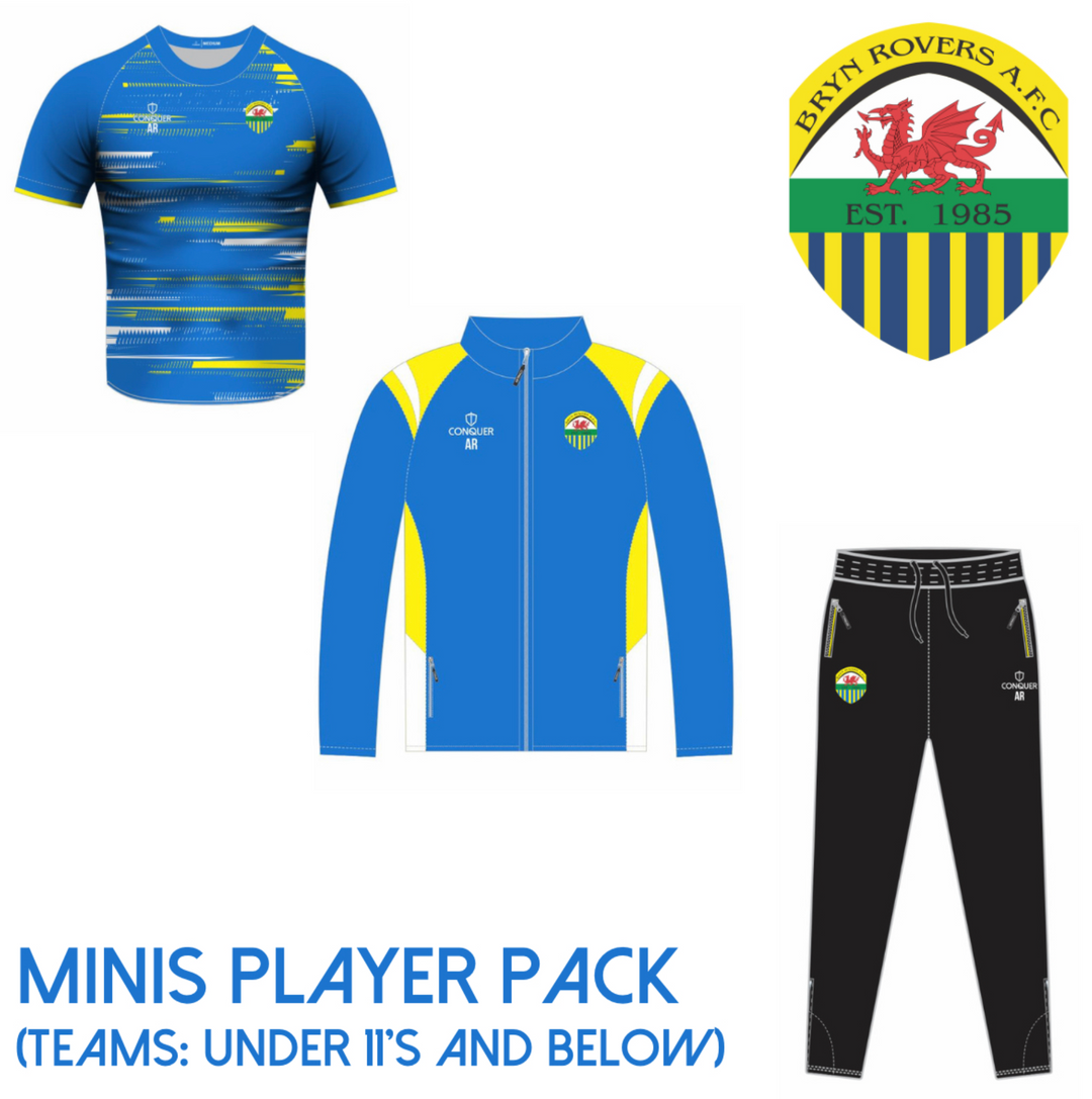 Bryn Rovers AFC Player Pack (Mini’s - Up to U11's) Kids