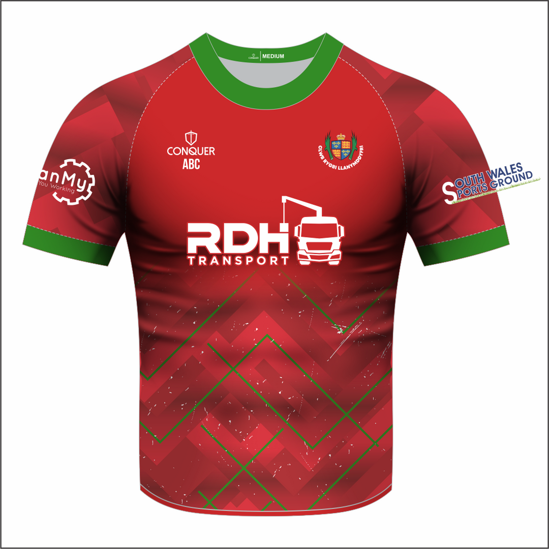 Llandovery RFC Sublimated T-Shirt - Red, 26/27
