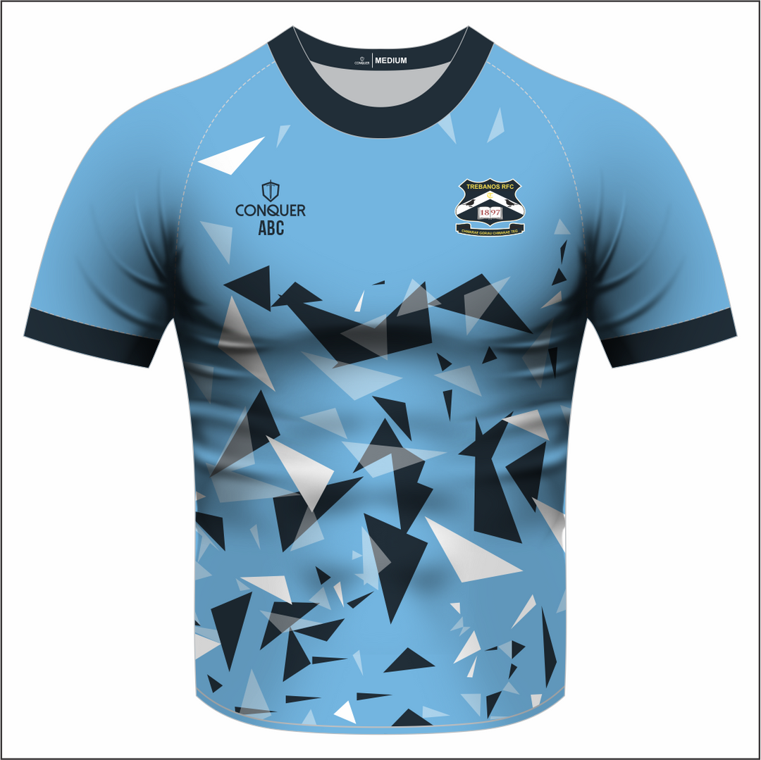 Trebanos RFC 26/27 Sublimated T-Shirt KIDS - Sky Blue