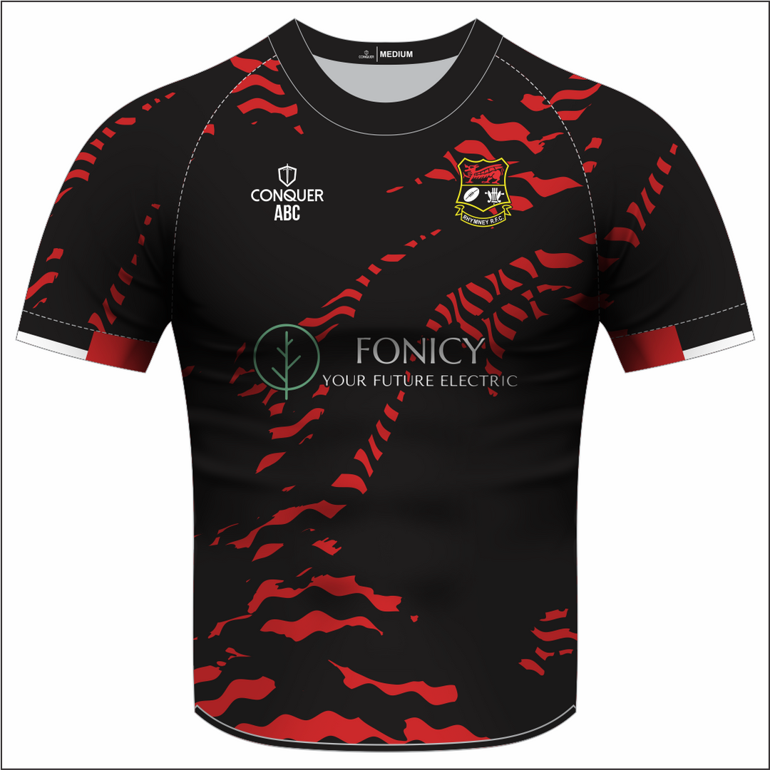 Rhymney RFC Sublimated T-Shirt Kids Foncy Sponsor