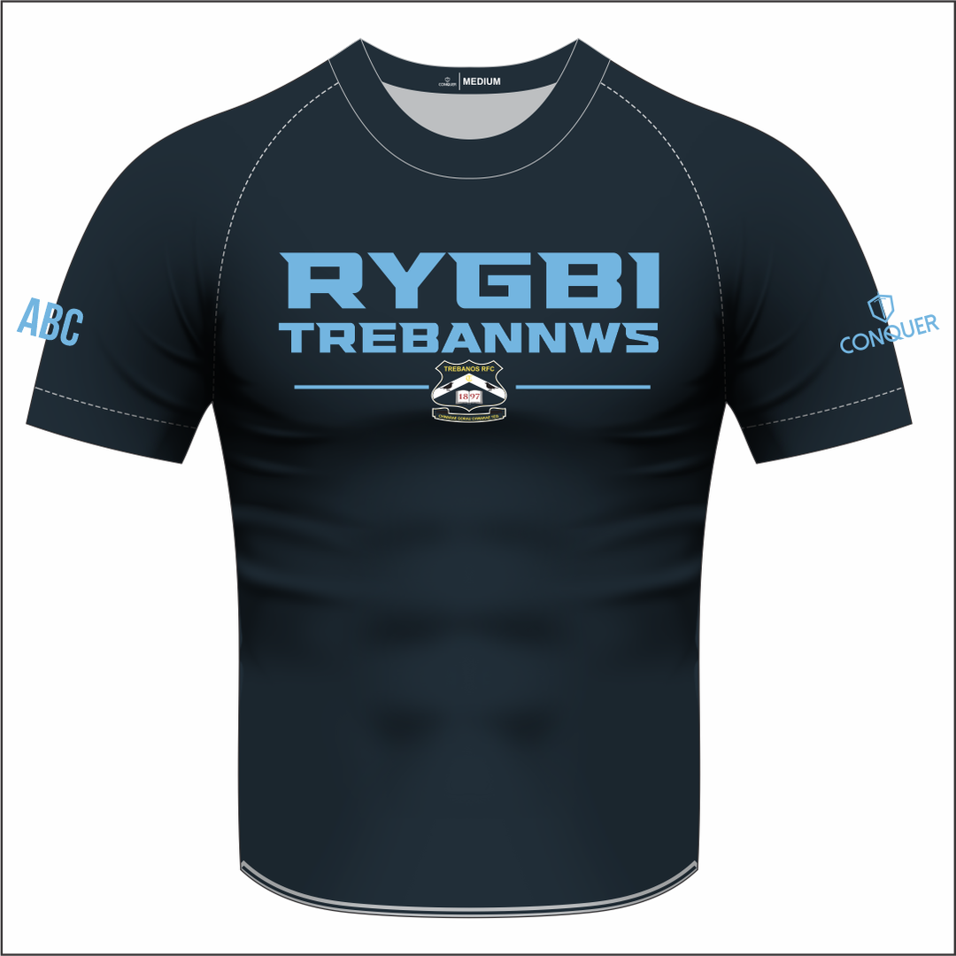 Trebanos RFC Navy Sublimated T-Shirt Kids