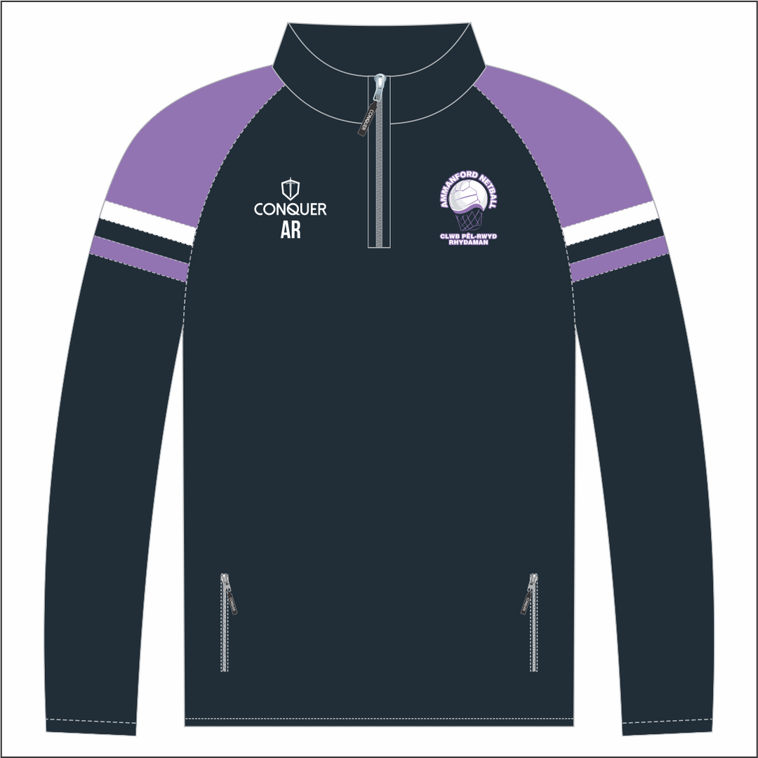 Ammanford Netball 1/4 Zip Midlayer (Kids)