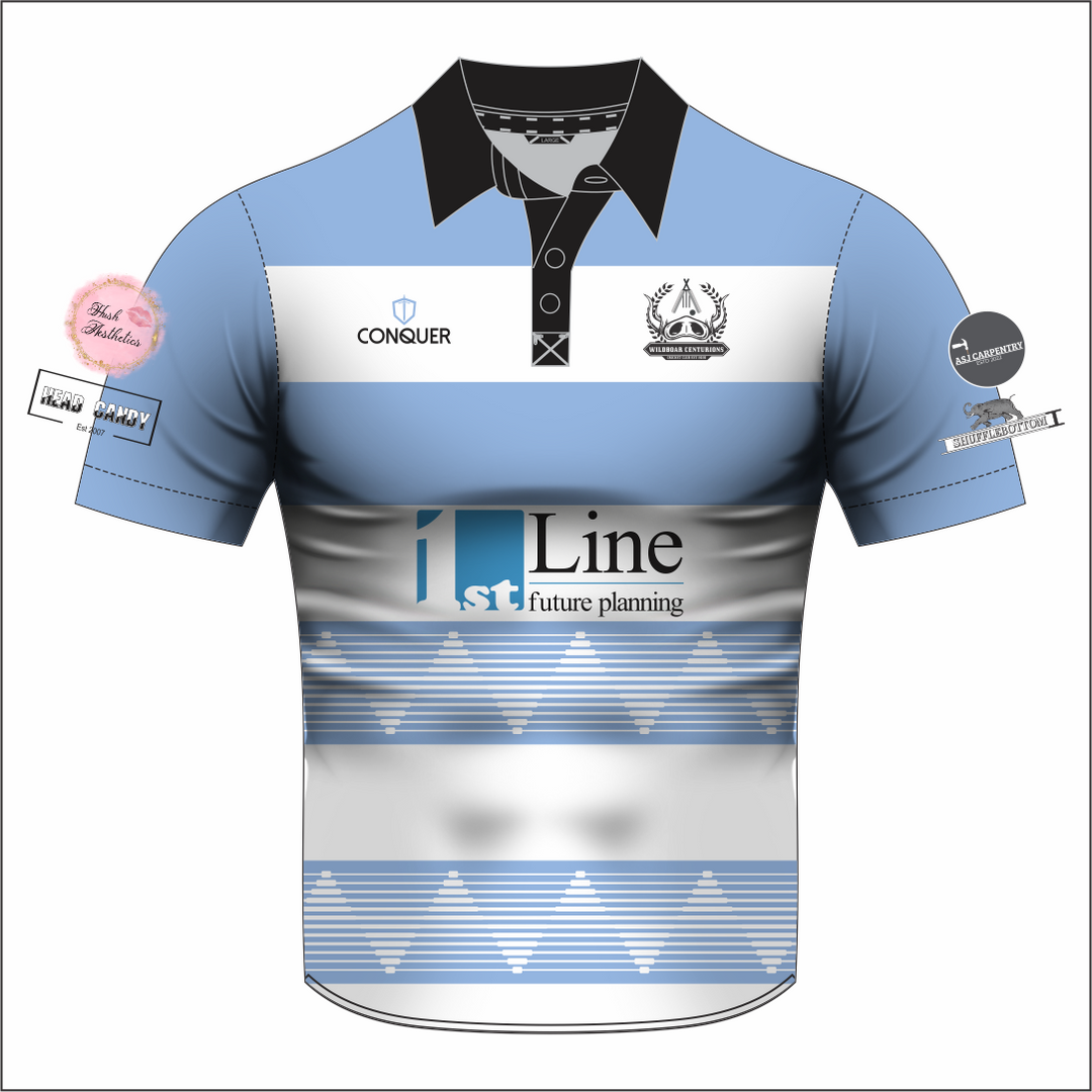 Wildboars Centurions Sublimated Polo Shirt Kids