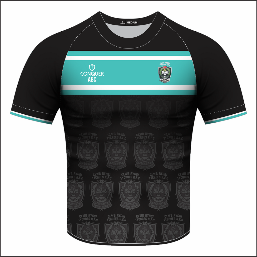 Tycroes LADIES RFC Sublimated T-Shirt - Patterened