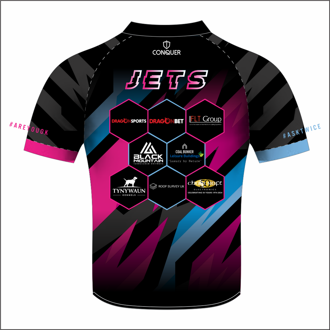 West Wales Jets Black Sublimated T-Shirt