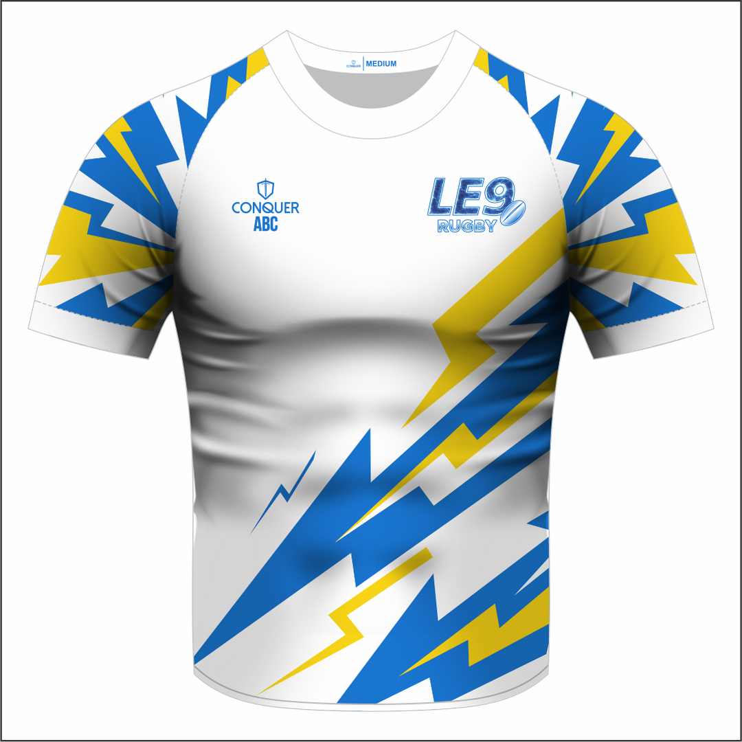 LE9 Rugby Sublimated T-Shirt KIDS - White