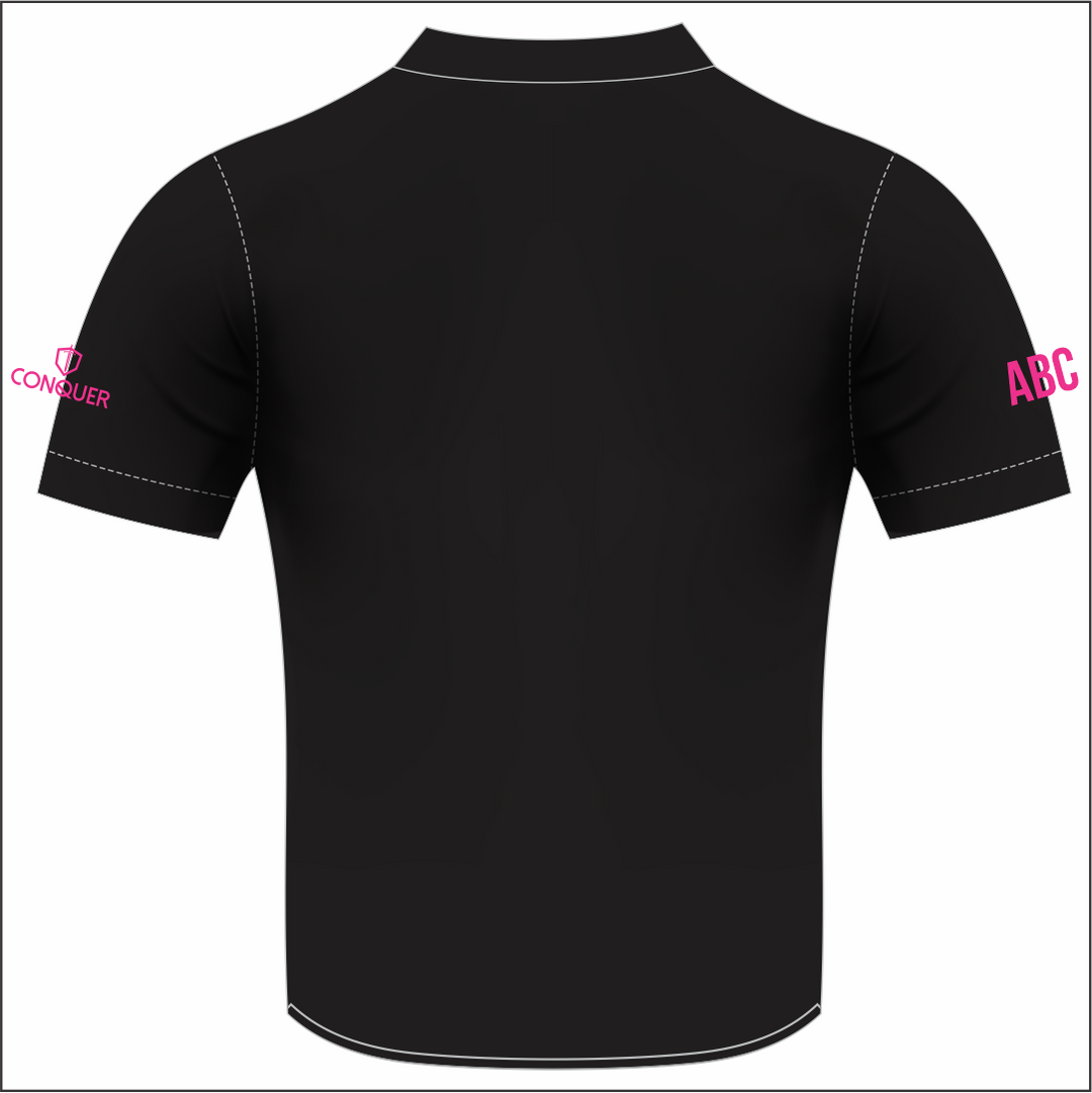 Tumble United Ladies Sublimated T-Shirt - Black/Plain
