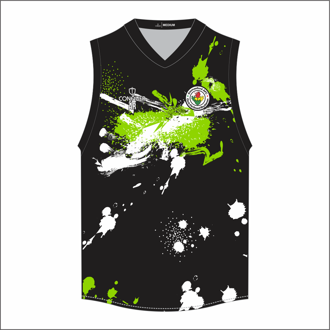 Ammanford AFC Ladies Sublimated Black Aussie Vest