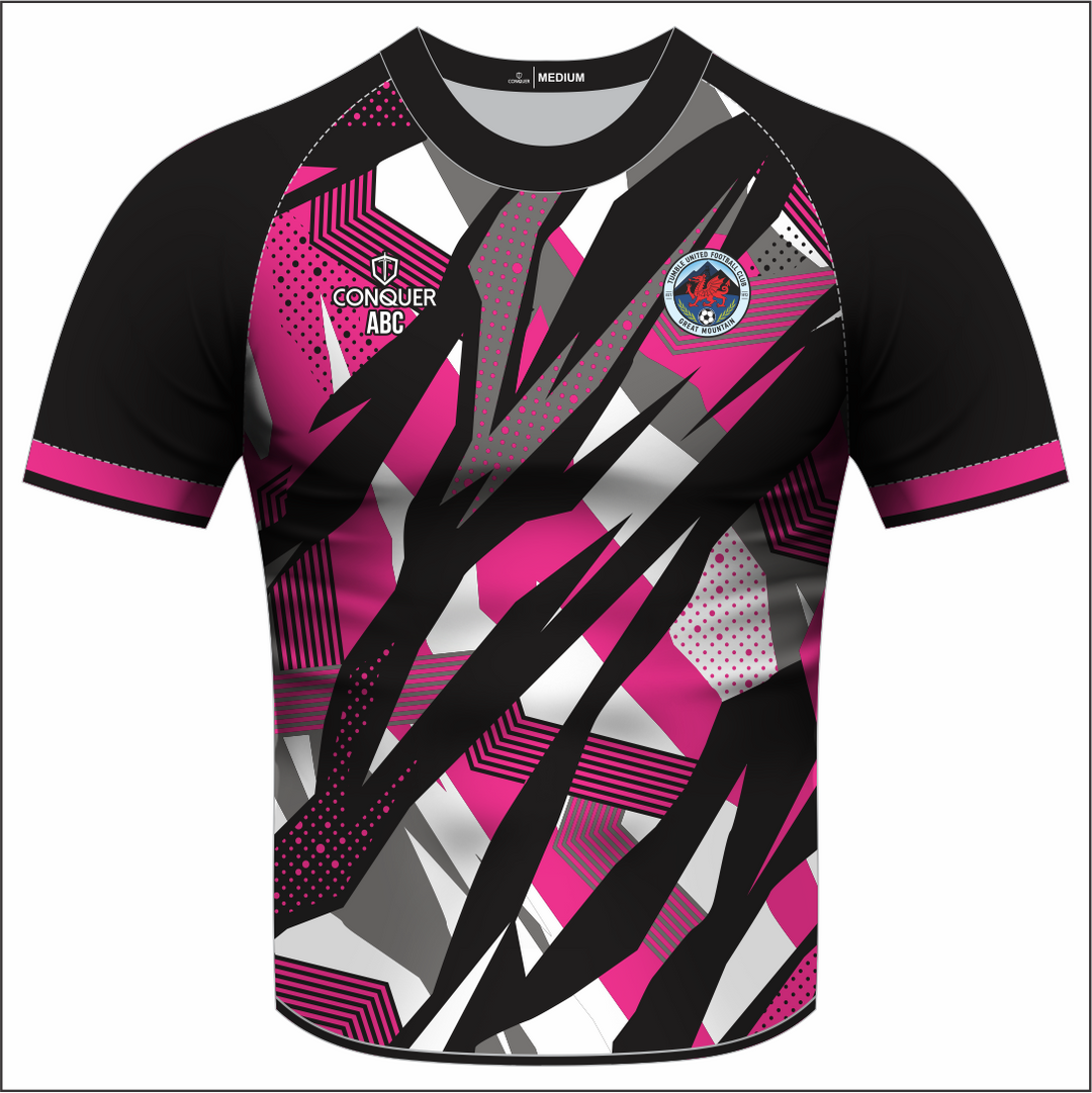 Tumble United Ladies Sublimated T-Shirt KIDS - Pink/Pattern