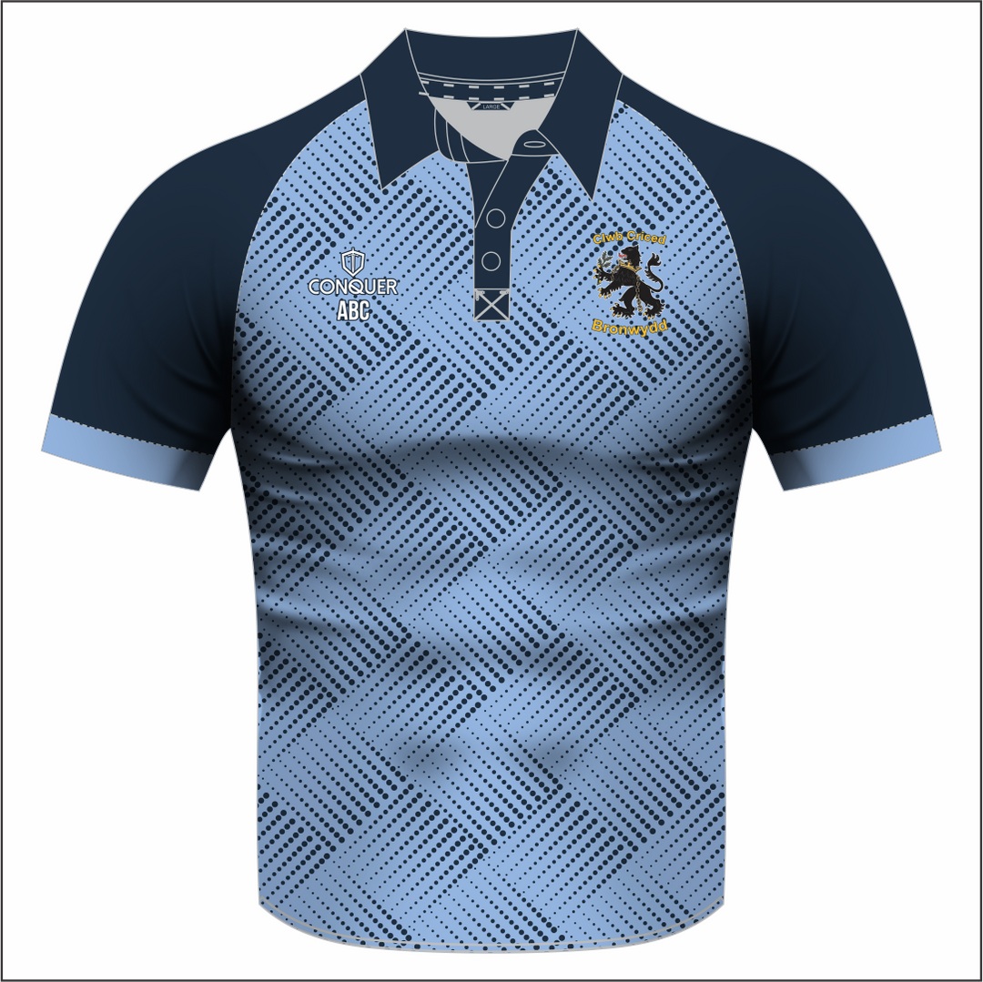 Clwb Criced Bronwydd Seniors Polo Shirt - Plain