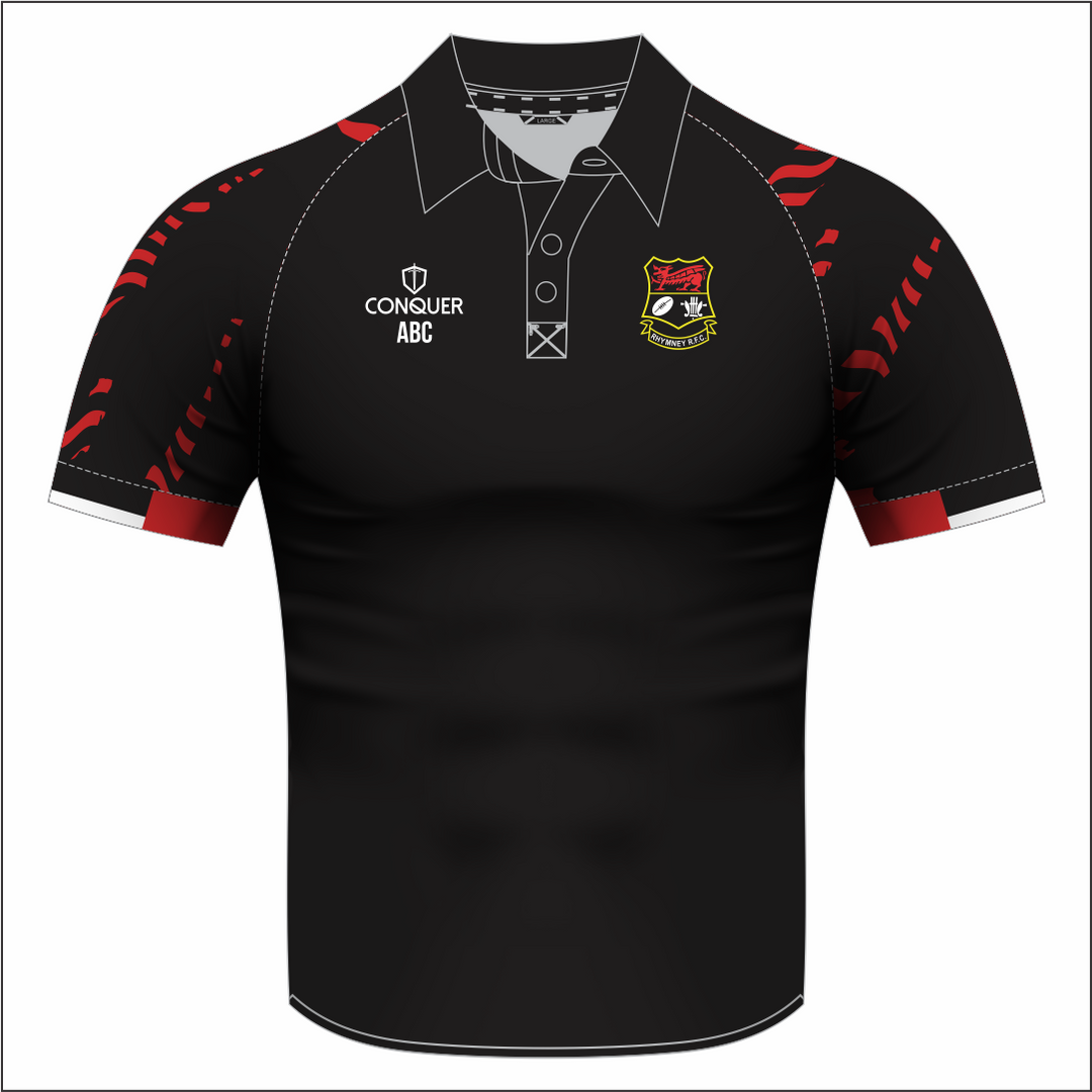 Rhymney RFC Sublimated Polo Shirt Kids