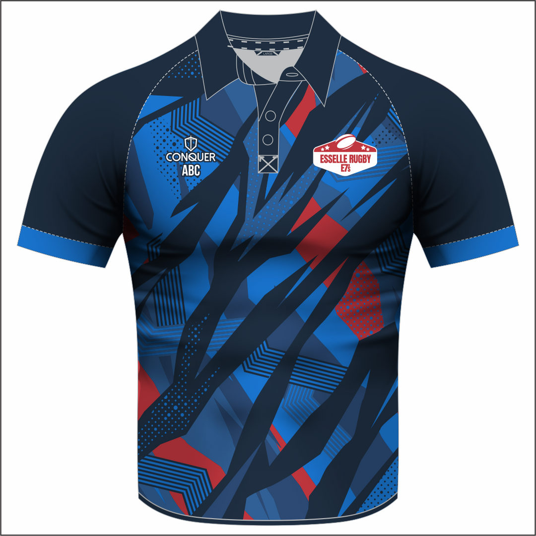 Esselle Rugby 7s MENS Team Sublimated Polo Shirt