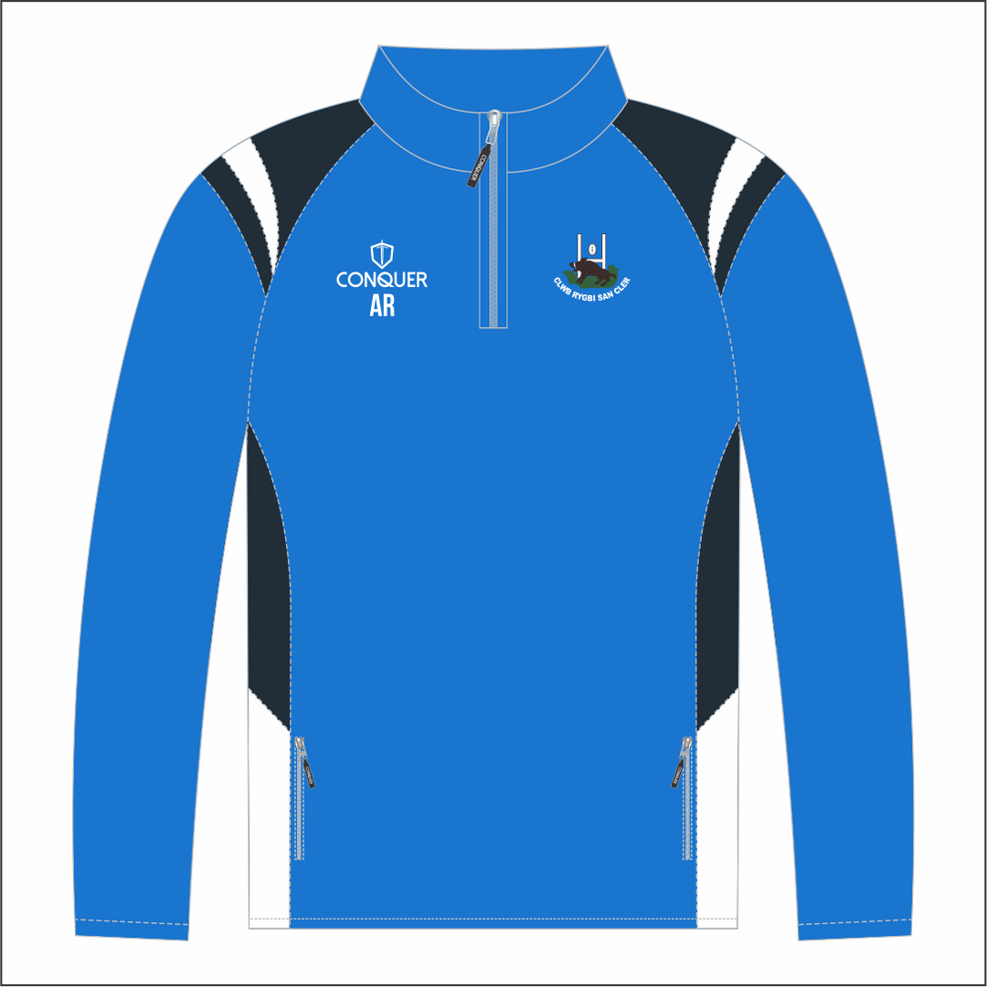 St Clears RFC 1/4 Zip Midlayer