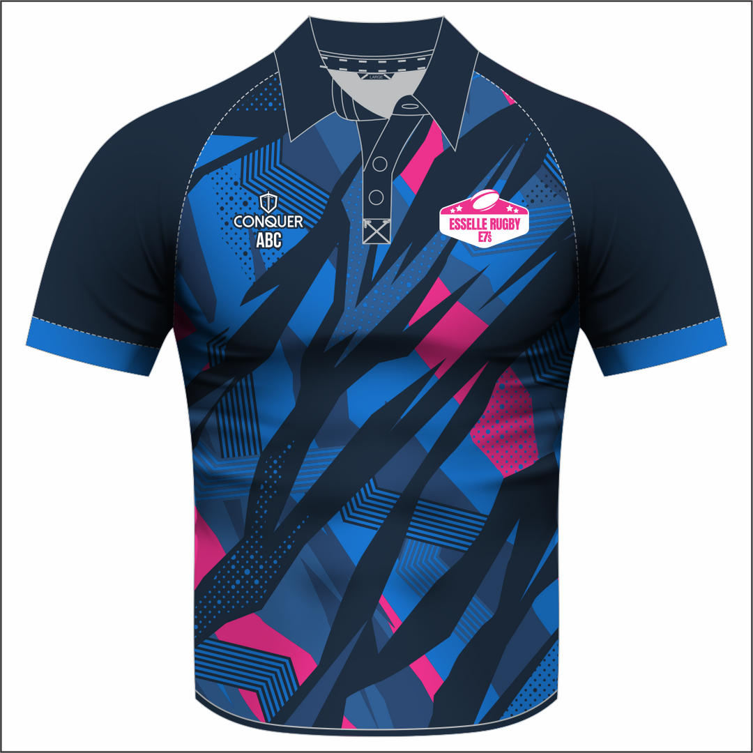 Esselle Rugby 7s WOMENS Team Sublimated Polo Shirt