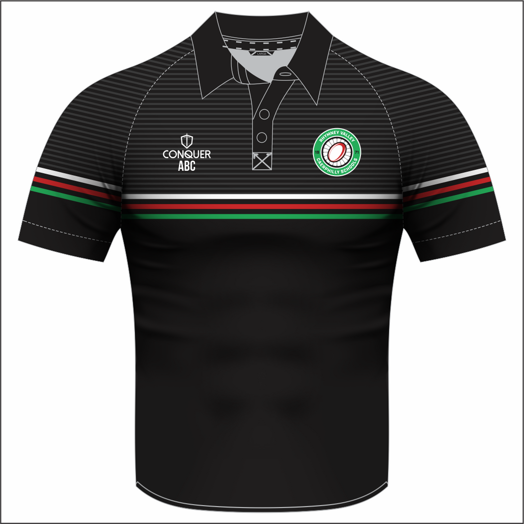 Rhymney Valley School  Sublimated Polo Shirt Kids