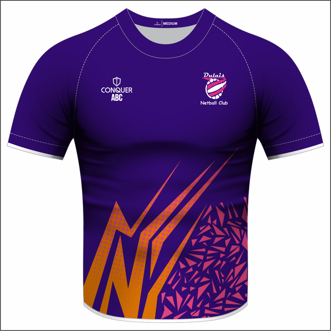 Dulais Netball Sublimated T-Shirt (Purple)