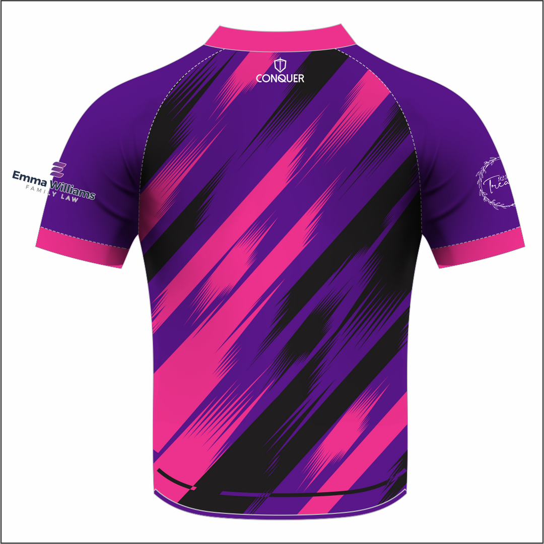 Treforus Netball Sublimated V-Neck T-Shirt