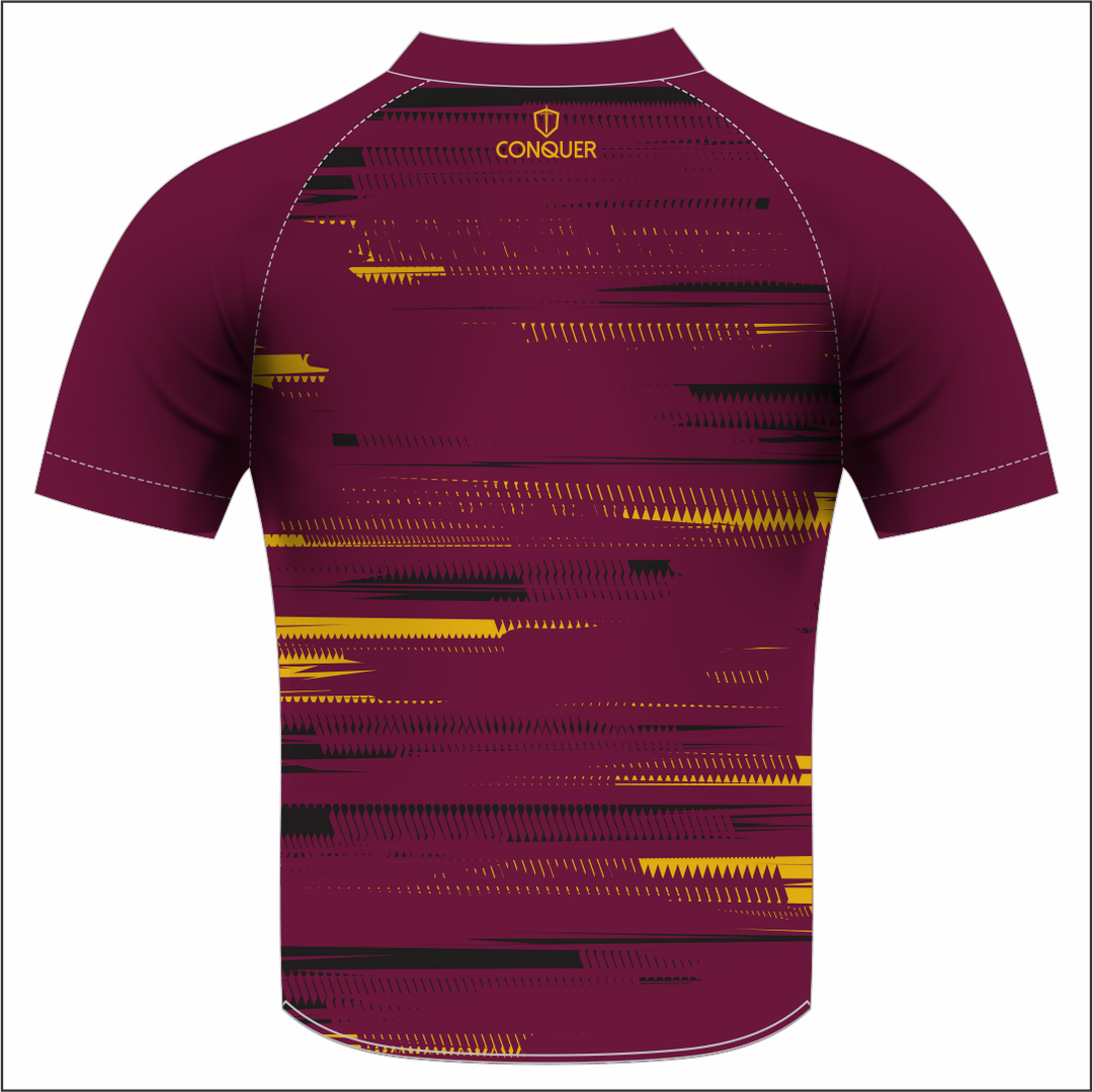 Pontarddulais Cricket Sublimated T-Shirt - Maroon