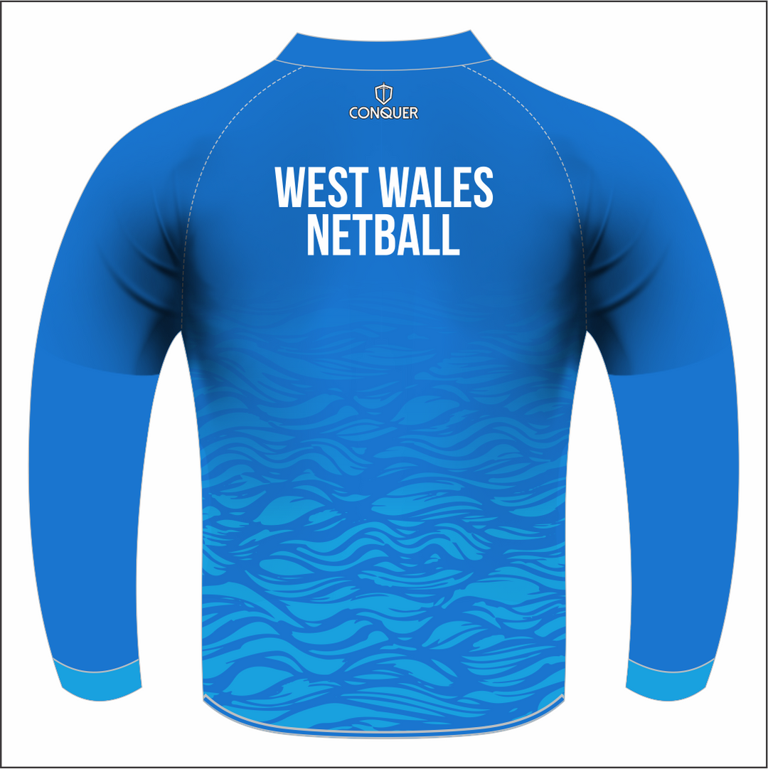West Wales Netball Sublimated Long Sleeve T-Shirt Kids