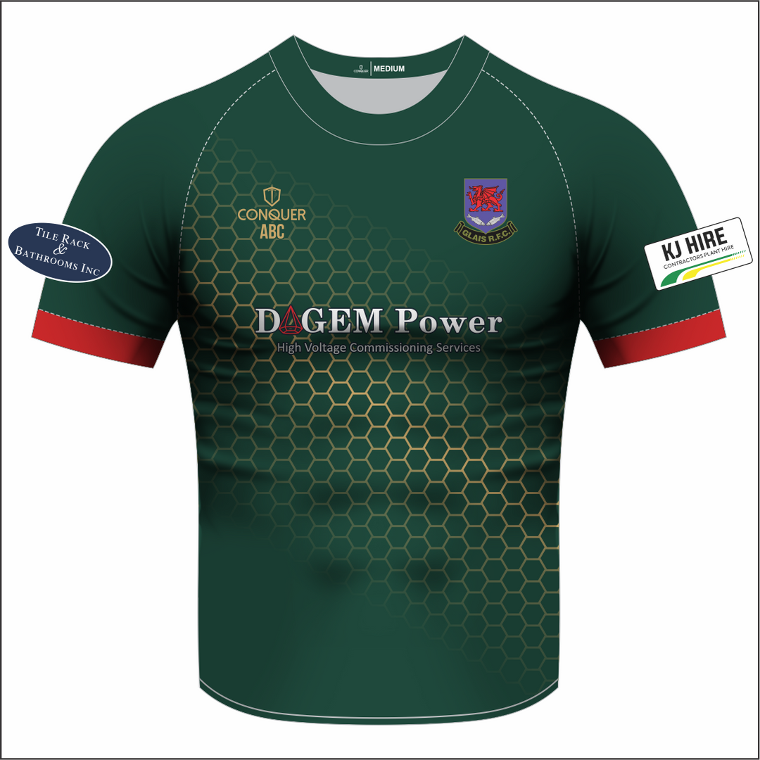 Glais RFC Sublimated T-Shirt KIDS (Green)