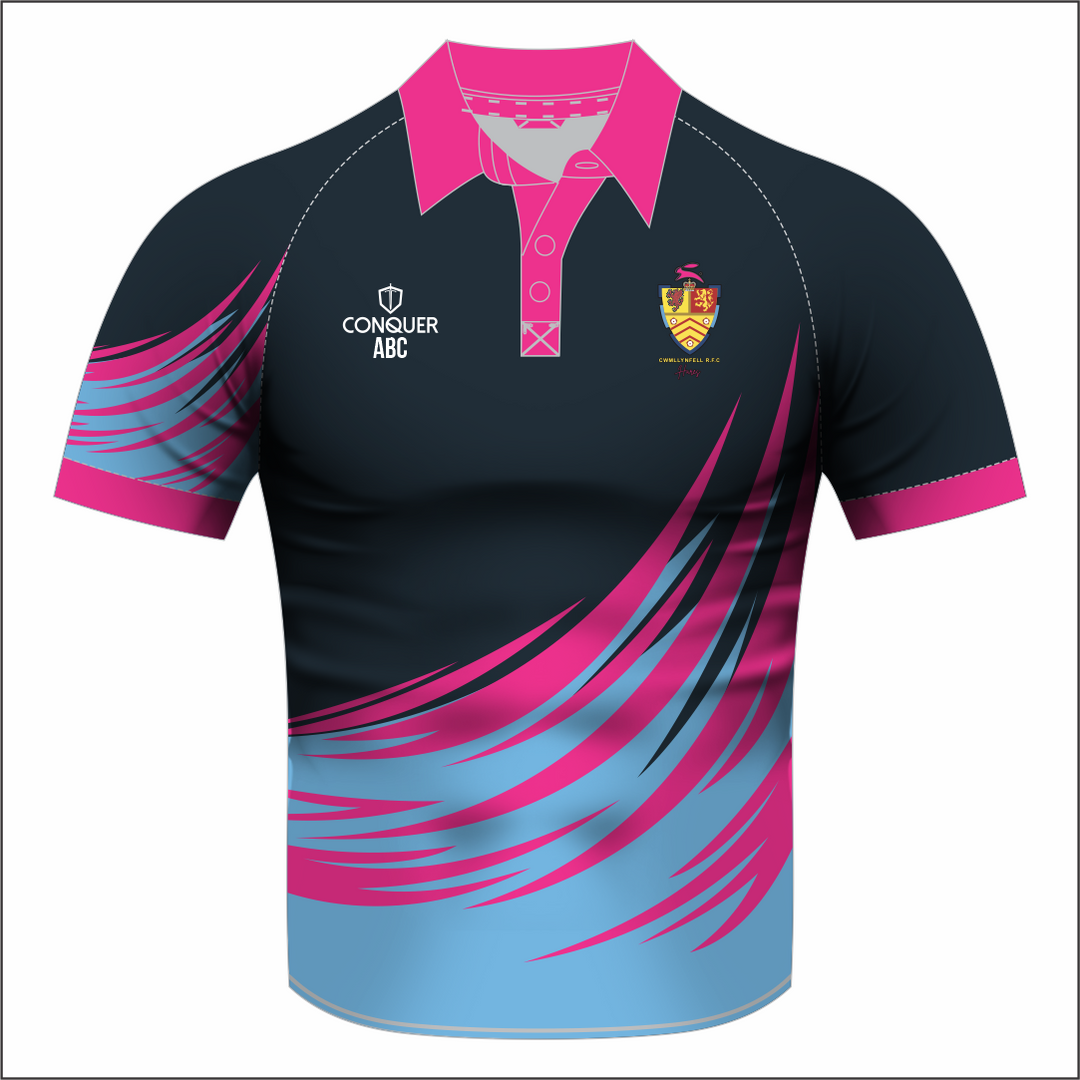 Cwmllynfell RFC Touch LADIES Sublimated Polo Shirt