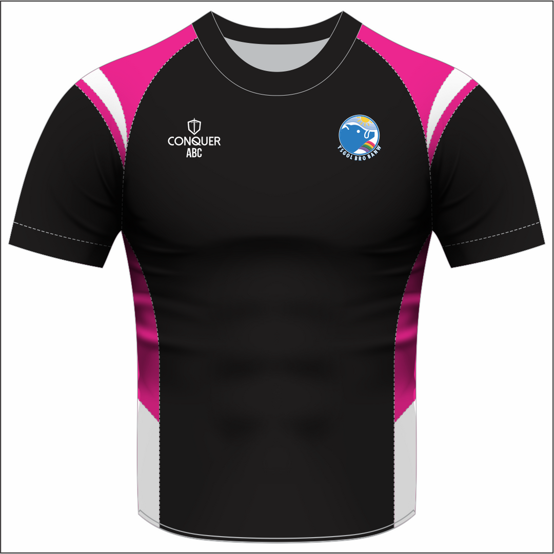 Ysgol Bro Banw Sublimated T-Shirt - Pink