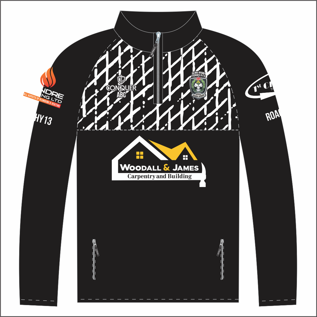 Tycroes RFC 1/4 Zip Midlayer Kids