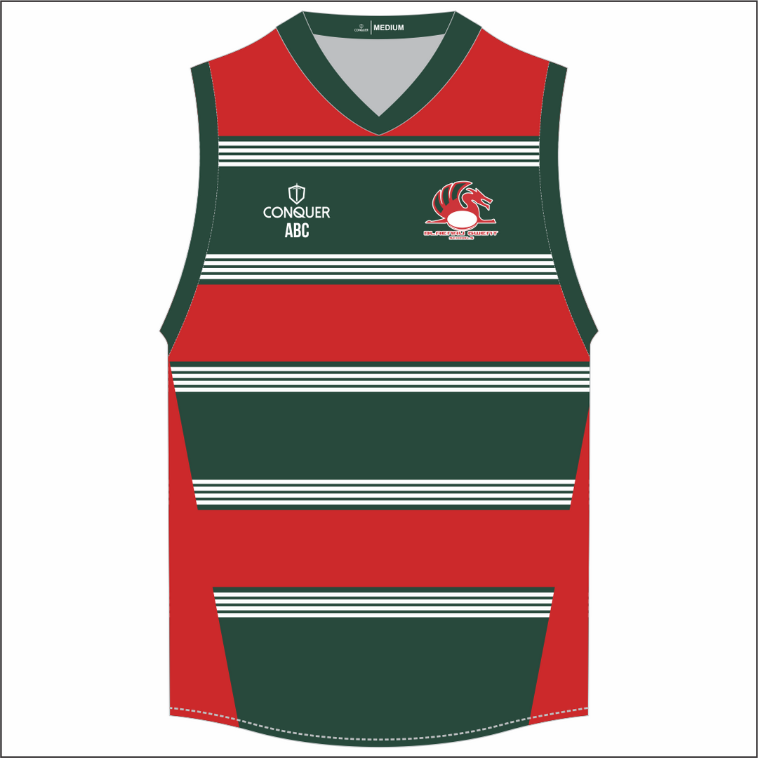 Blaenau Gwent Schools Sublimated Aussie Vest