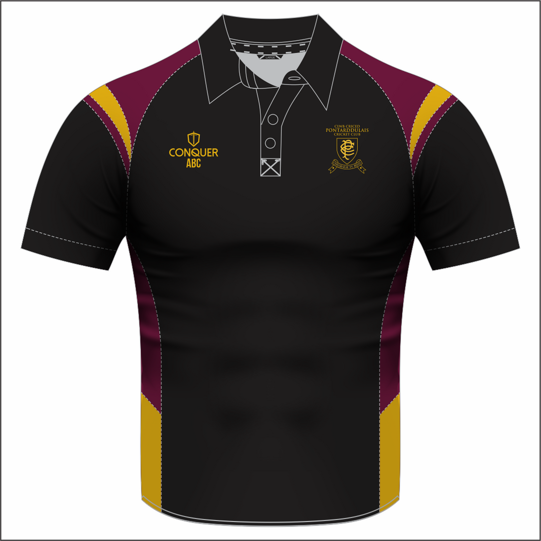 Pontarddulais Cricket Seniors Sublimated Polo Shirt