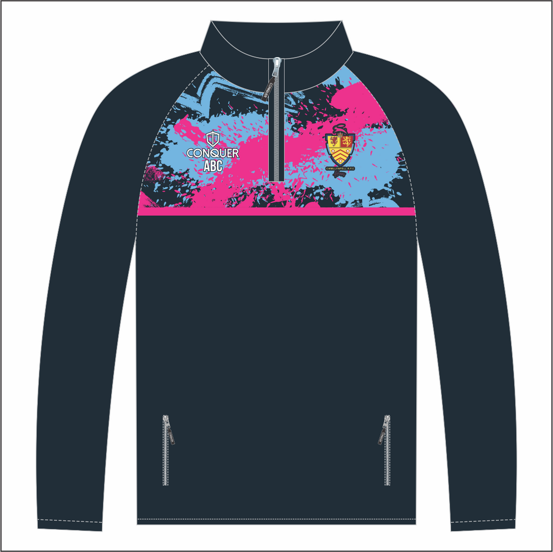 Cwmllynfell RFC Touch Ladies 1/4 Zip Midlayer Kids