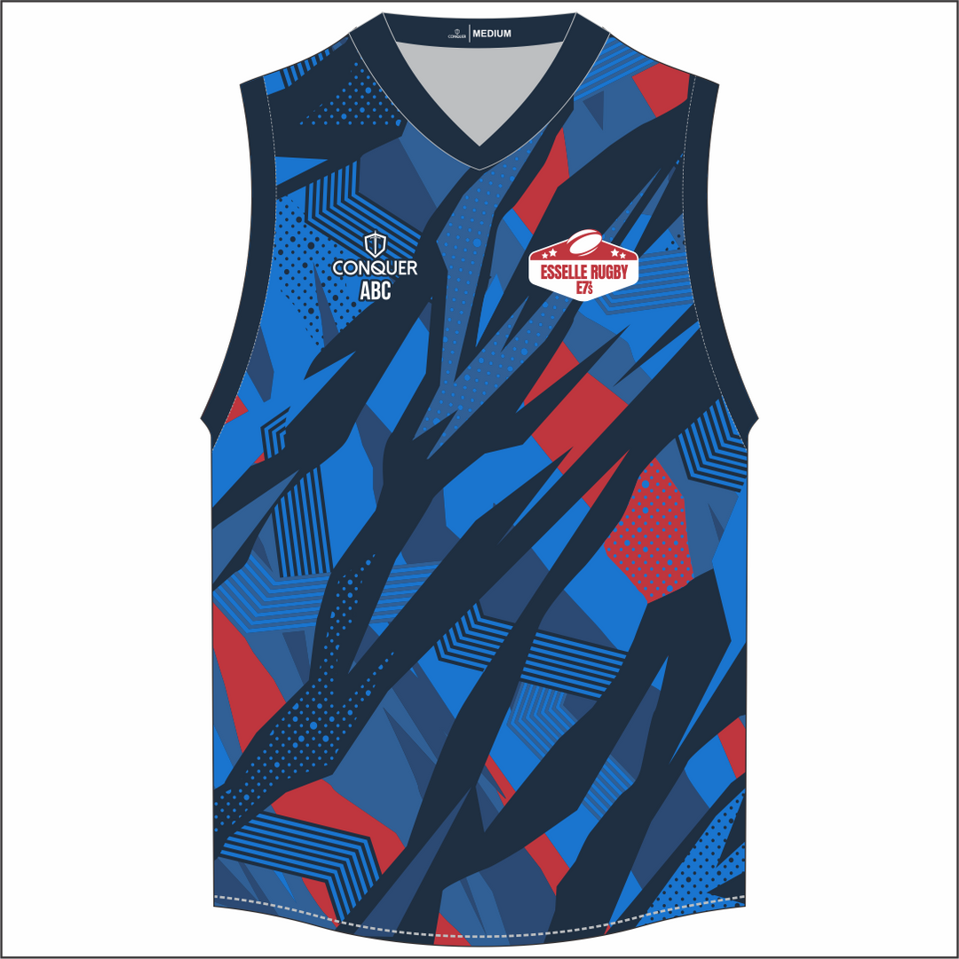 Esselle Rugby 7s MENS Team Sublimated Aussie Vest KIDS