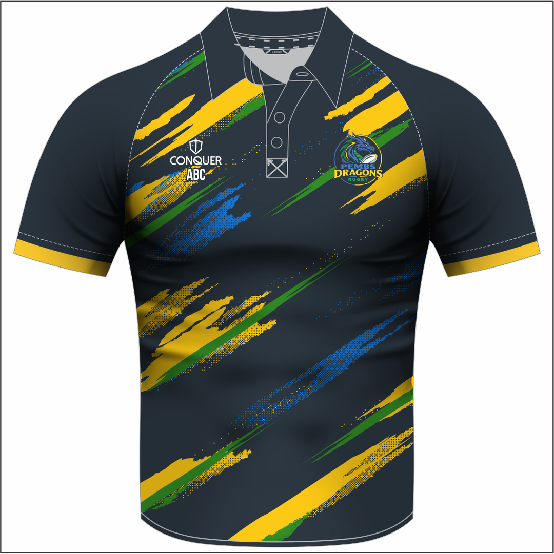Pembs Dragons Sublimated Polo Shirt KIDS