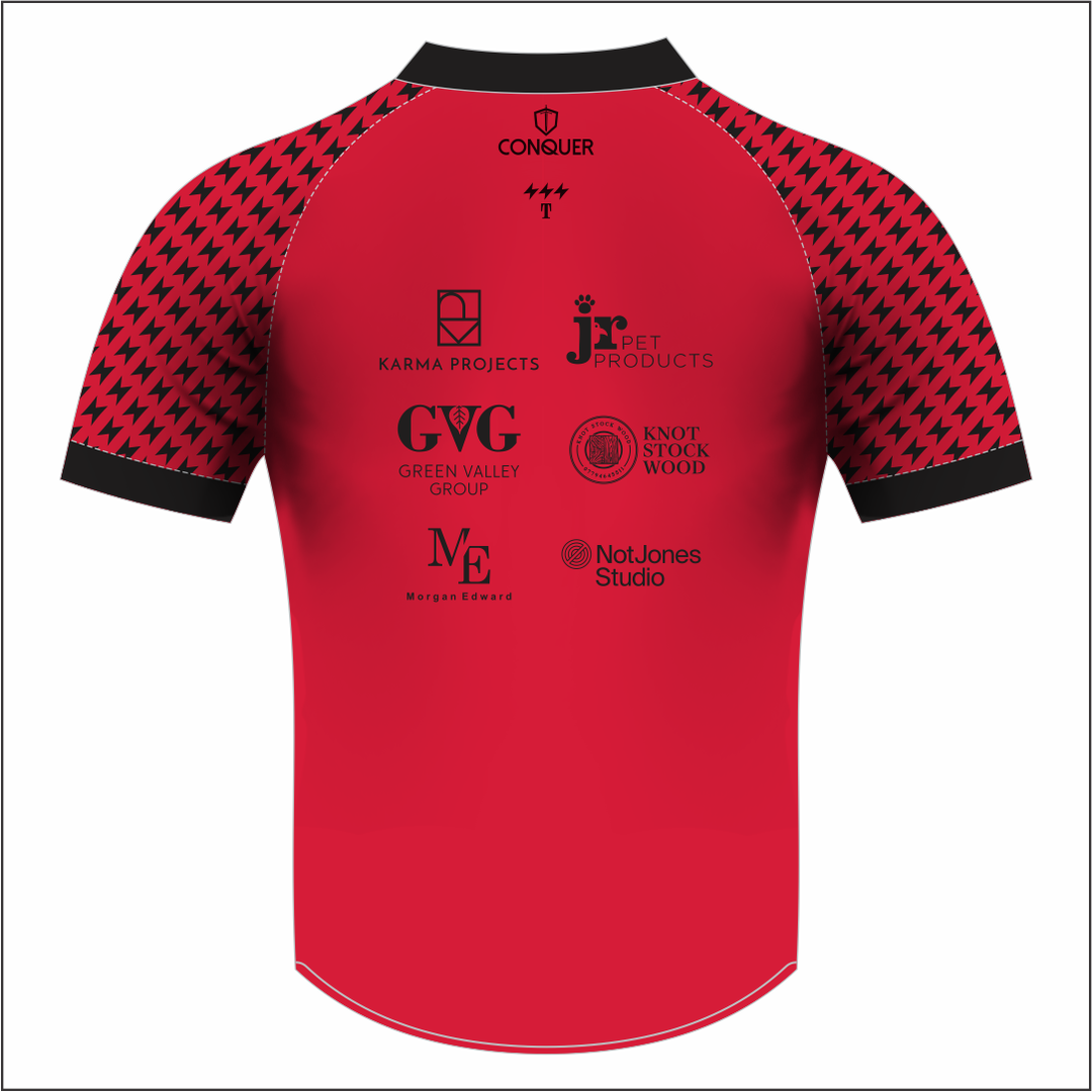Taran Tywi Pickleball Red Sublimated Polo Shirt