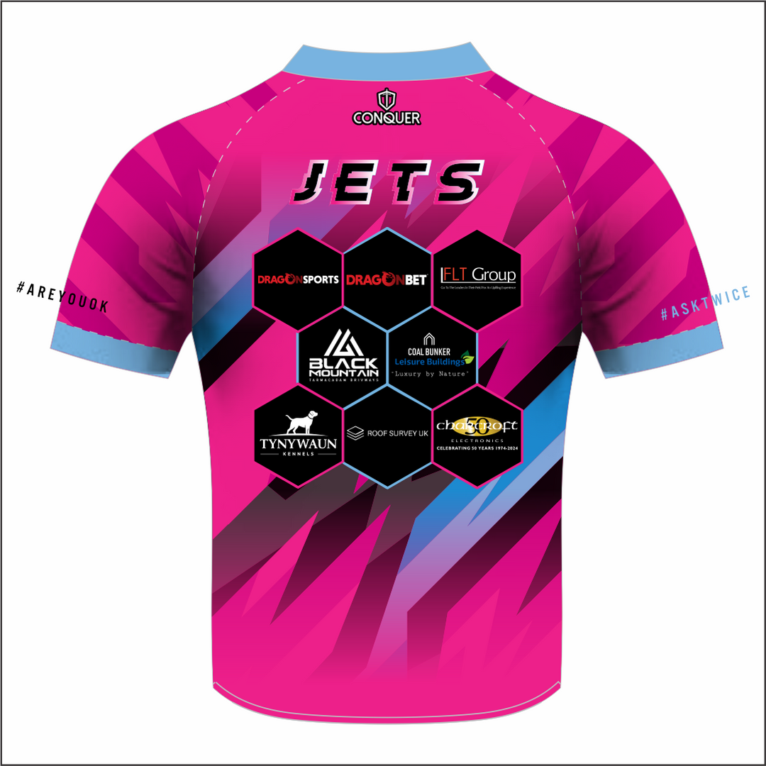 West Wales Jets Pink Sublimated T-Shirt