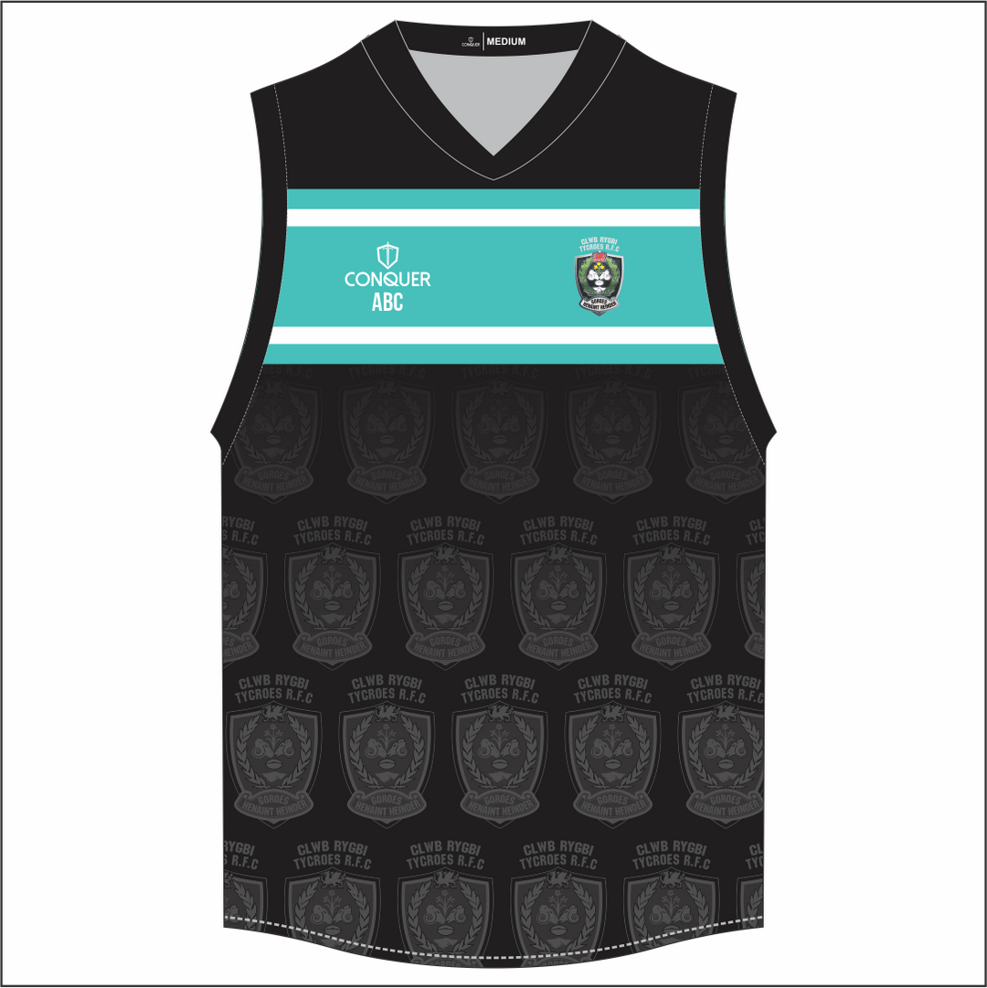 Tycroes LADIES RFC Sublimated Aussie Vest KIDS