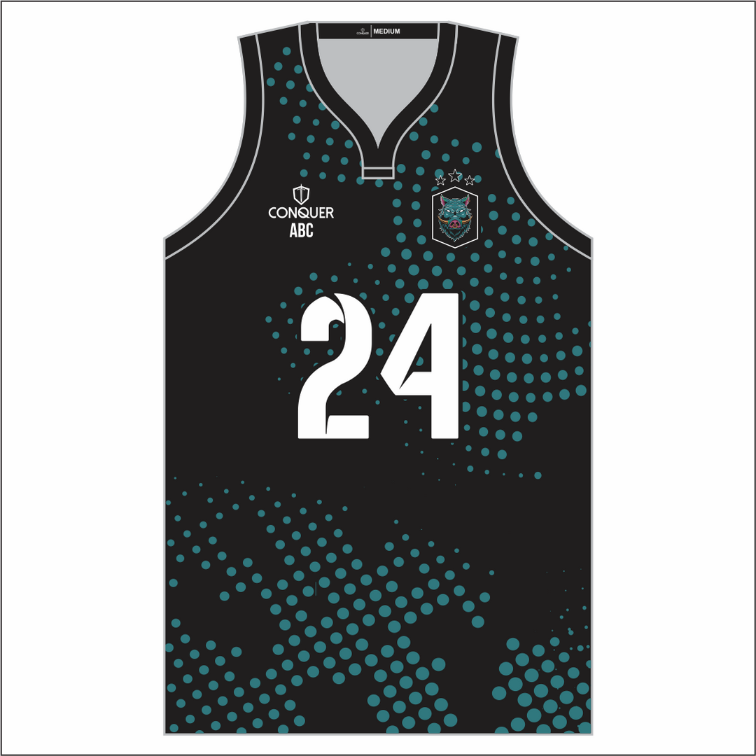 Wildboars RFC Sublimated Basketball Vest (Patterned) Kids