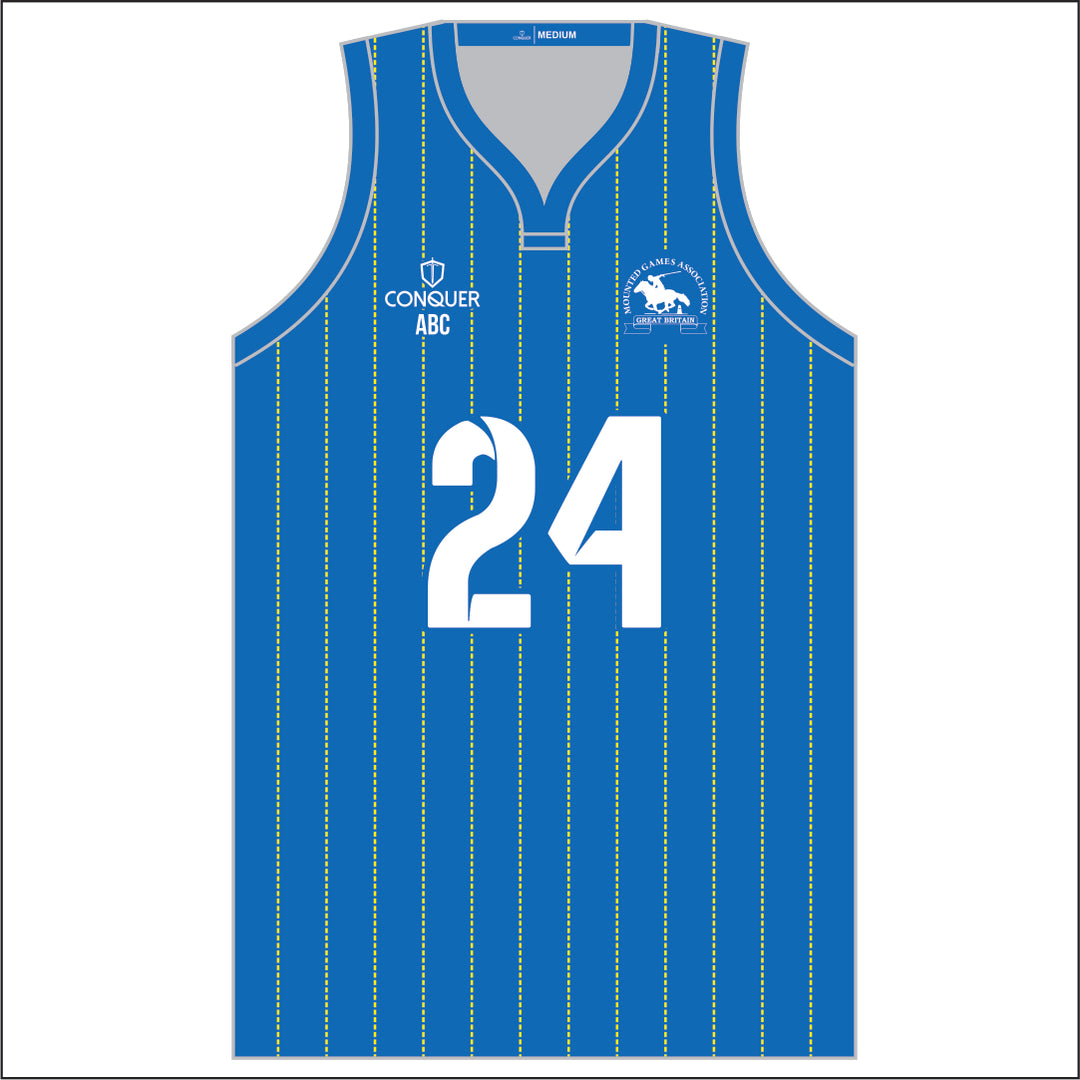 Mid Glam MGA Sublimated Basketball Vest KIDS - Striped