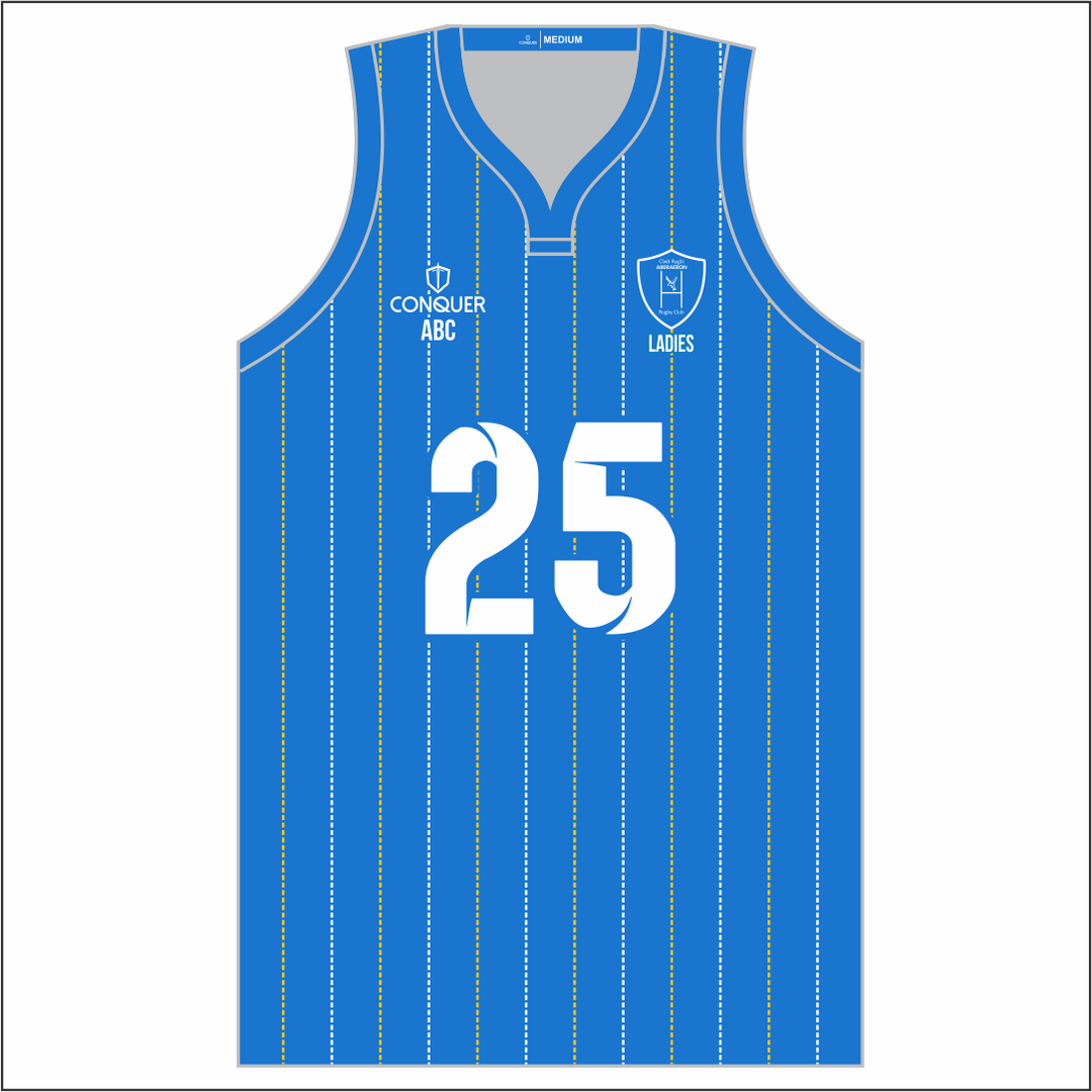 Aberaeron Ladies Striped Sublimated Basketball