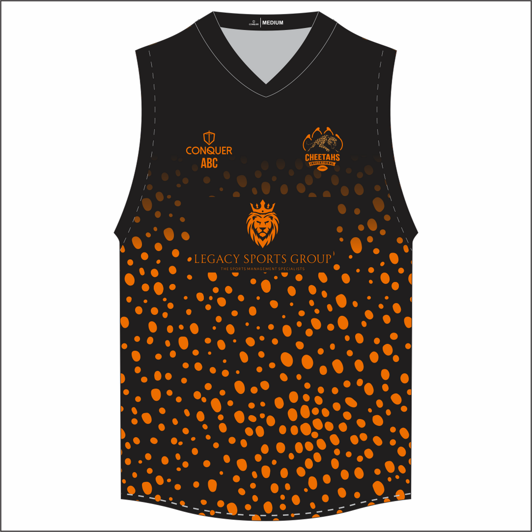 Cheetahs Invitational Sublimated Aussie Vest - Cheetah Print