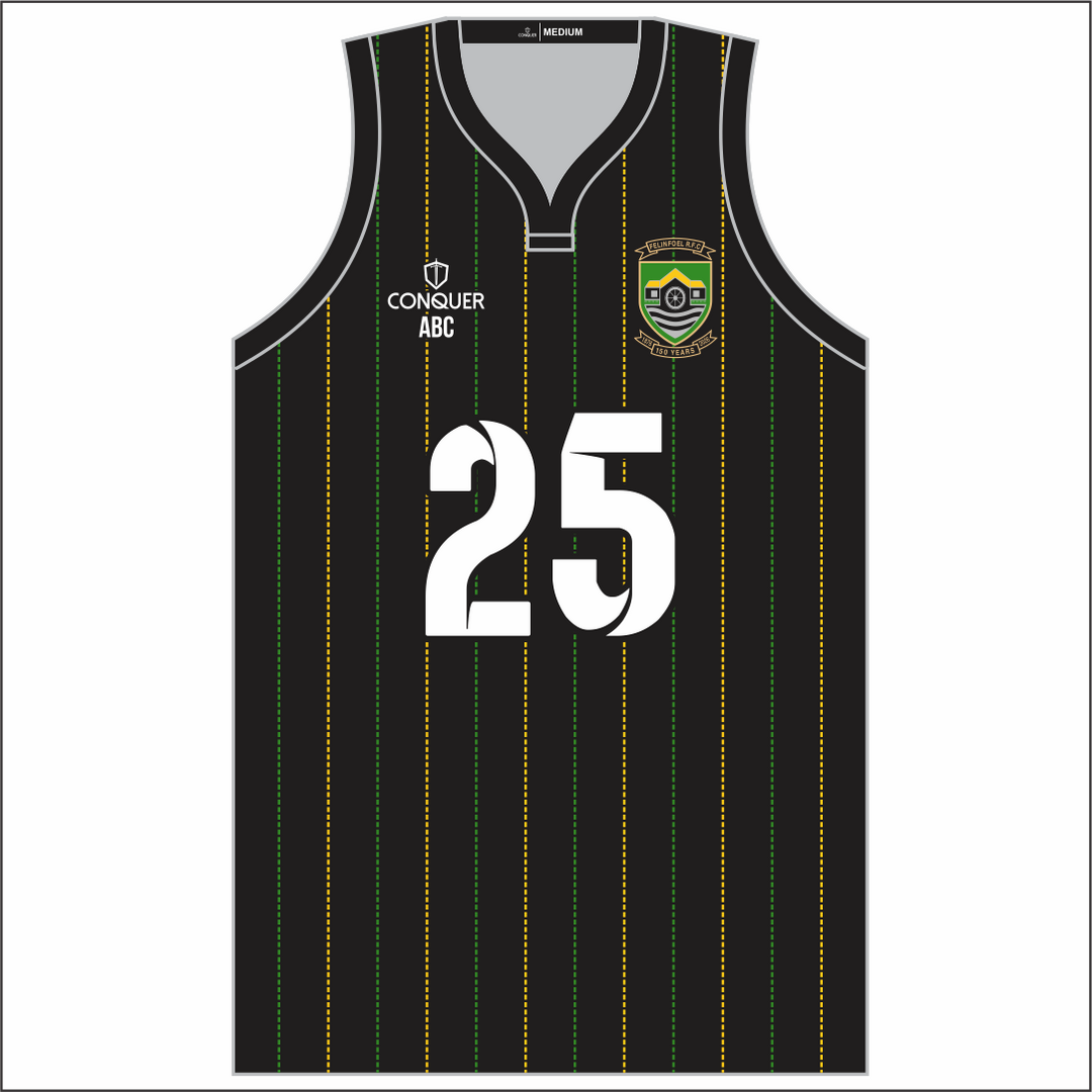 Felinfoel RFC Sublimated Basketball Vest - Striped