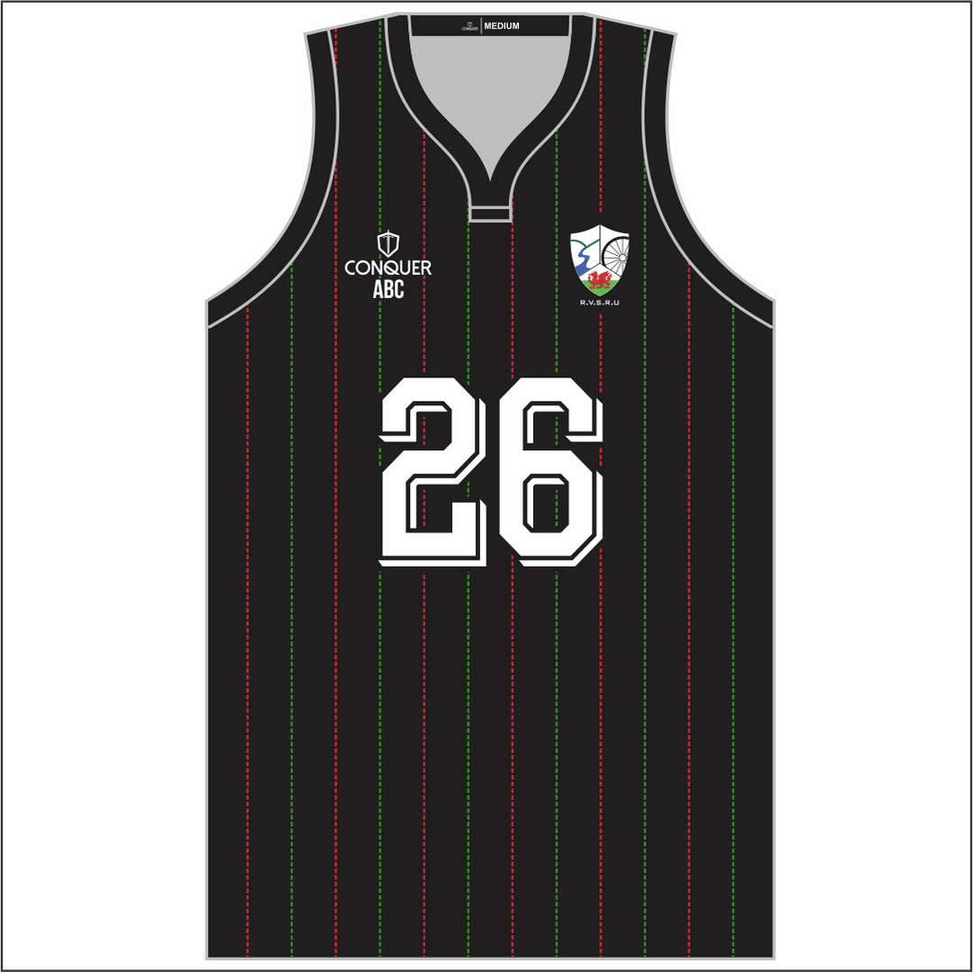Rhymney Valley SCHOOLS Sublimated Basketball Vest KIDS