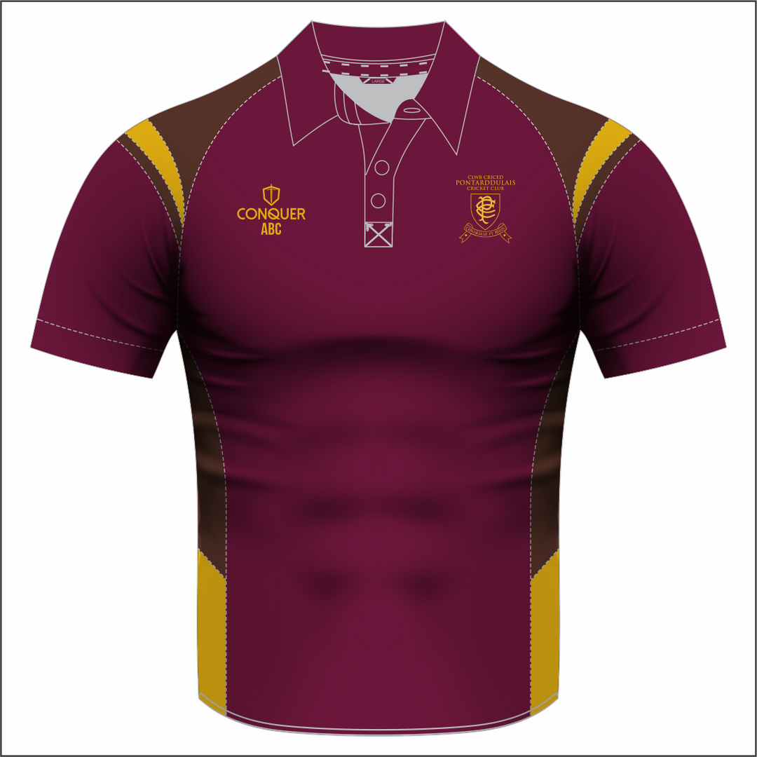 Pontarddulais Cricket Supporters/Commitee/Womens Sublimated Polo Shirt KIDS