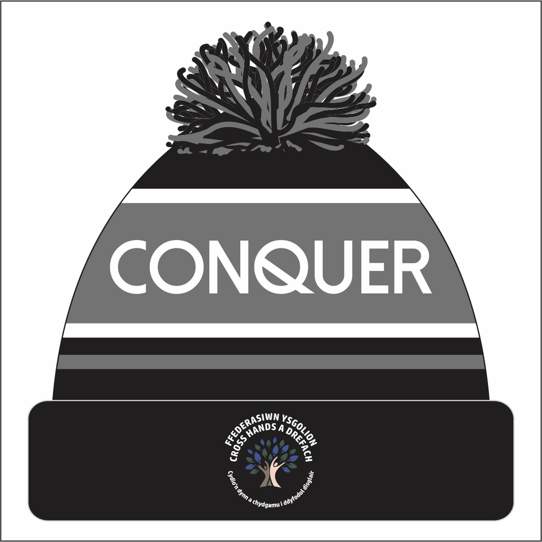 Ysgol Cross Hands Bobble Hat (Adults)