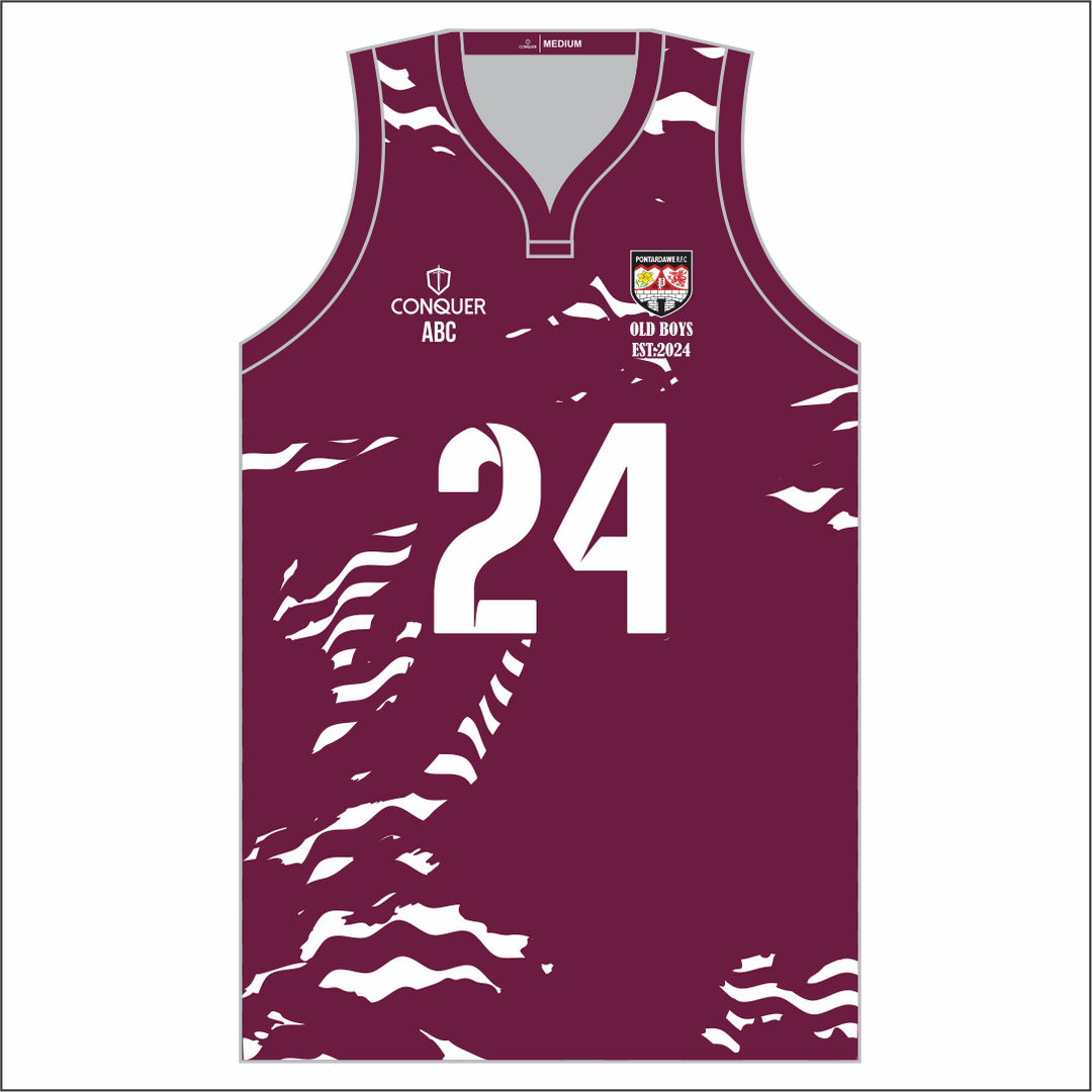 Pontardawe Old Boys Sublimated Basketball Vest