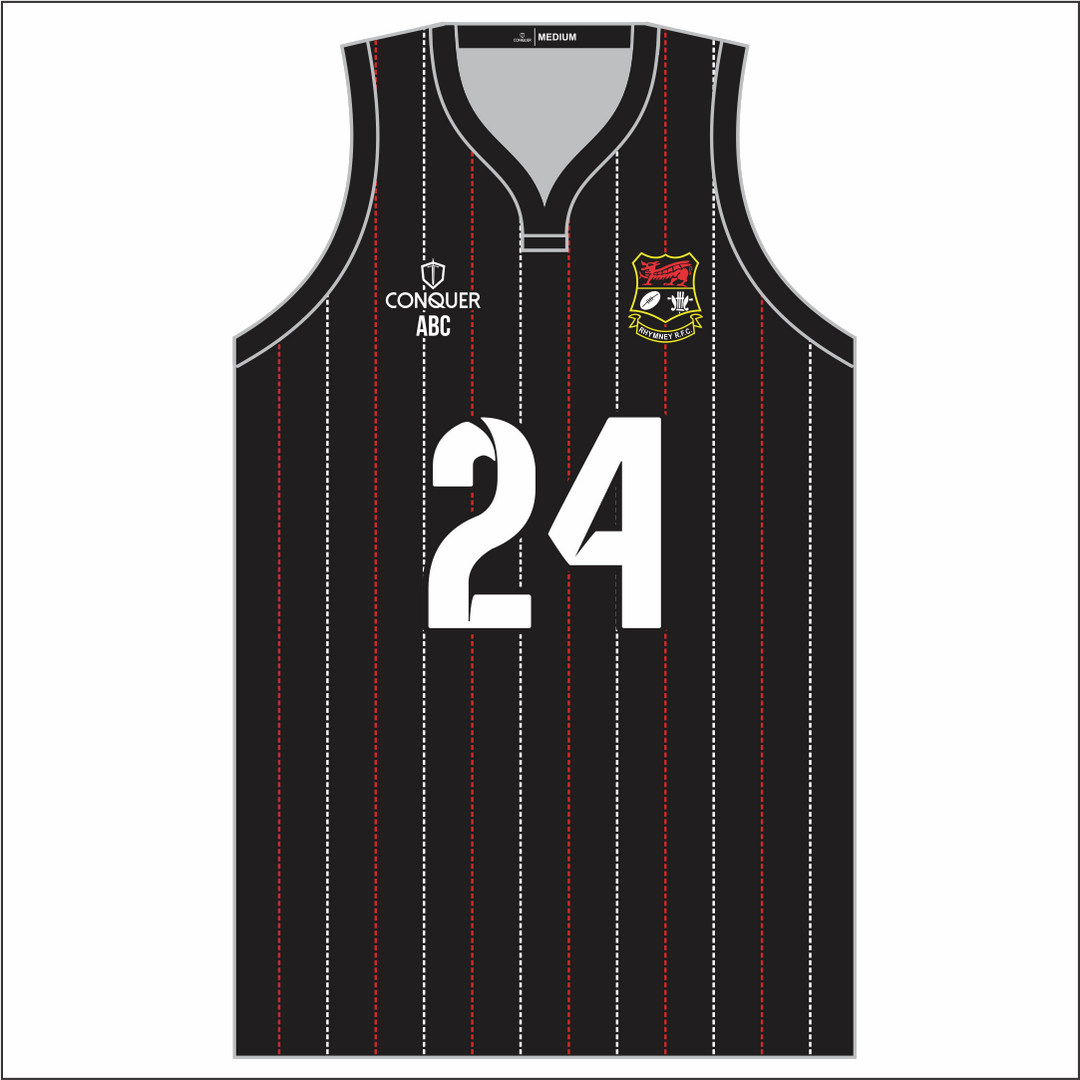 Rhymney RFC Sublimated Basketball Vest (Kids)
