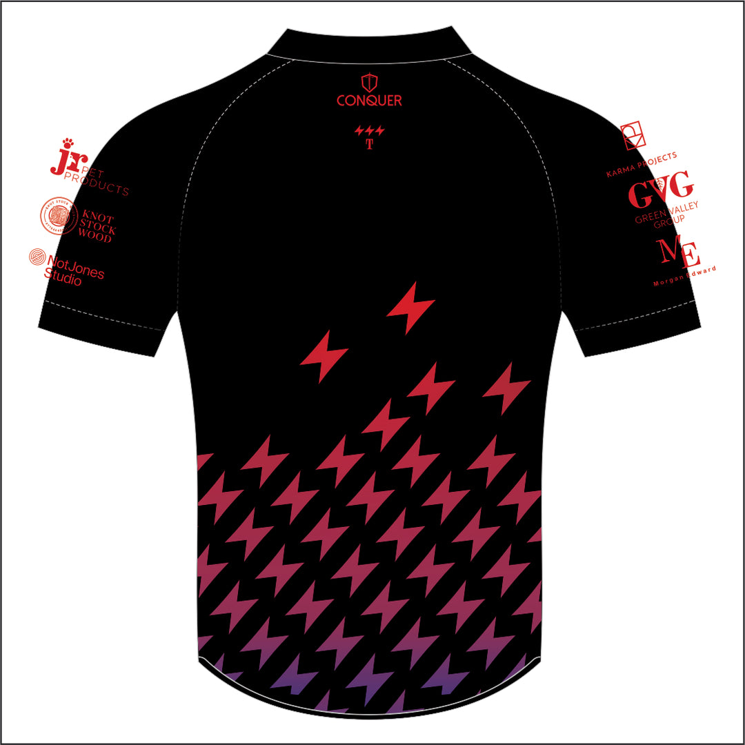 Taran Tywi Pickleball Black Sublimated Polo Shirt