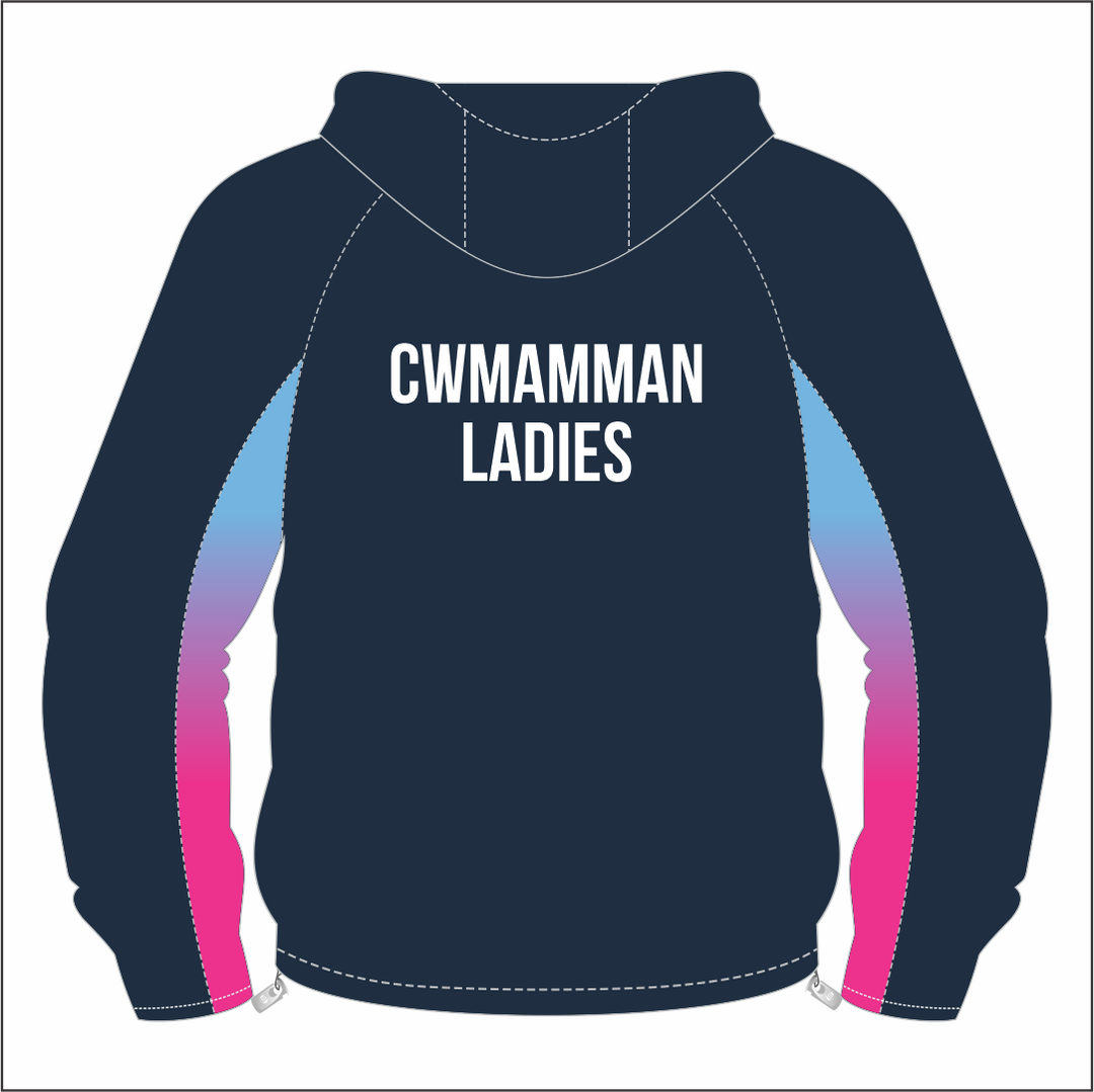 Cwmamman Ladies AFC 1/4 Zip Hooded Windbreaker
